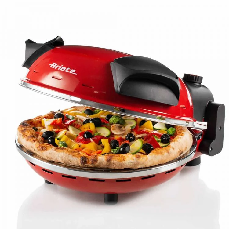 ARIETE FORNO PIZZA ELETTRICO 0909 1200W PIASTRA PIETRA PIZZE FOCACCIA 30cm