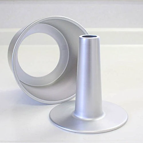 Asai Shoten Seamless Aluminum Tall Chiffon Cake Mold 14cm Silver