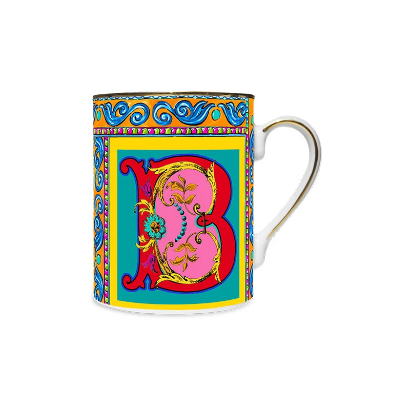 Baci Milano Mug Porcellana Ortigia Lettera B