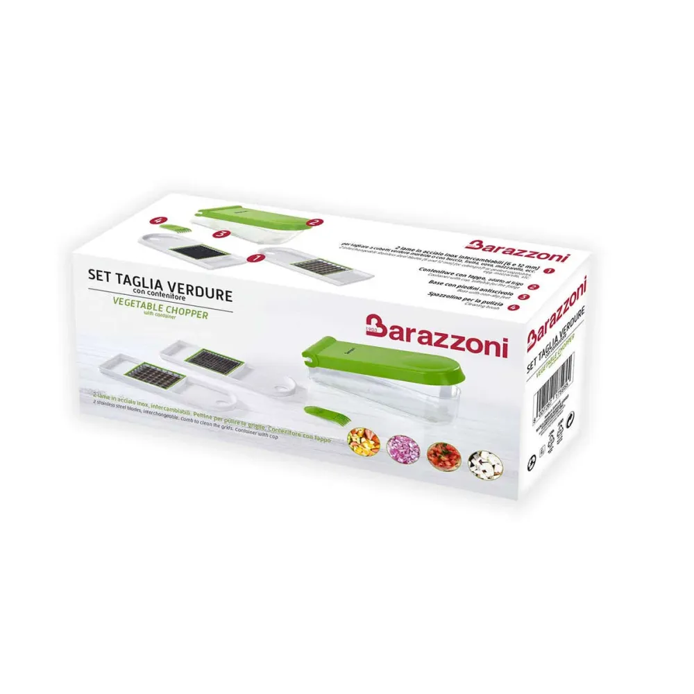 BARAZZONI Set Tagliaverdure Con Contenitore - 8170027