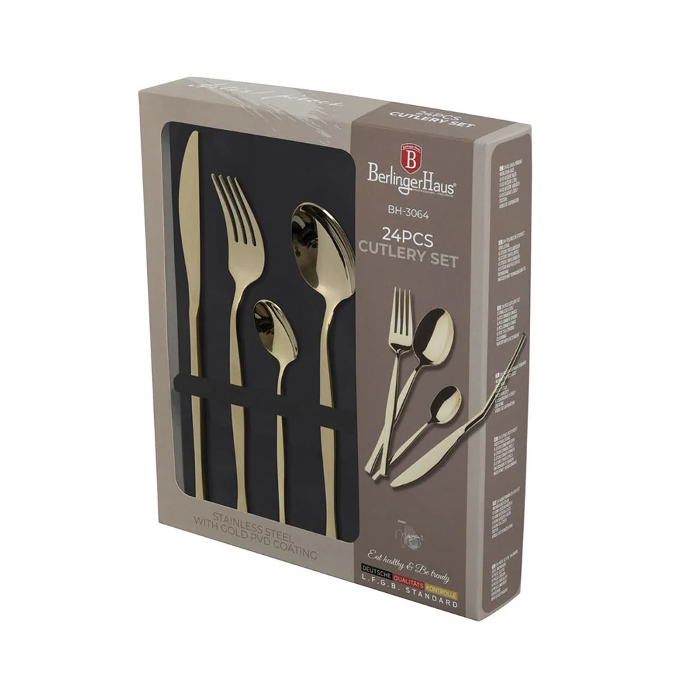 Berlinger Haus Posate Set Haus 24 Posate parziale Set Champagne Leonardo Collection