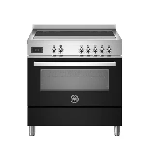 Ⓜ️🔵🔵🔵 BERTAZZONI PRO95I1ENET - Piano cottura induzione, 5 Zone, con 2 Zone flex, Serie Professional, Nero, Forno elettrico...