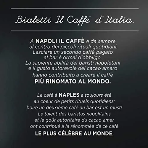 Bialetti Caffè d'Italia Napoli (Gusto Forte) - Multipack 128 Capsule