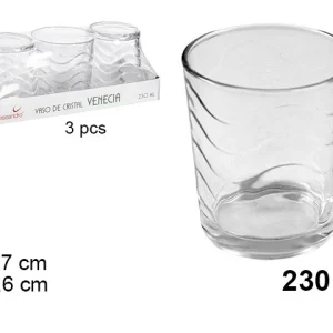 Bicchiere acqua 3 pezzi 230ml 107205