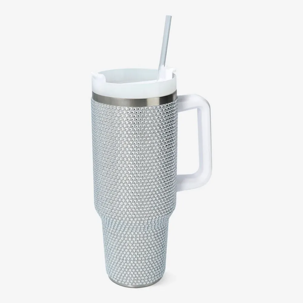 Bicchiere con pietre scintillanti - 1200 ml