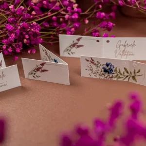 Biglietto bomboniera - linea Floral Weaving