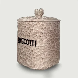 Biscottiera misura 17x17xh.18cm colore tortora