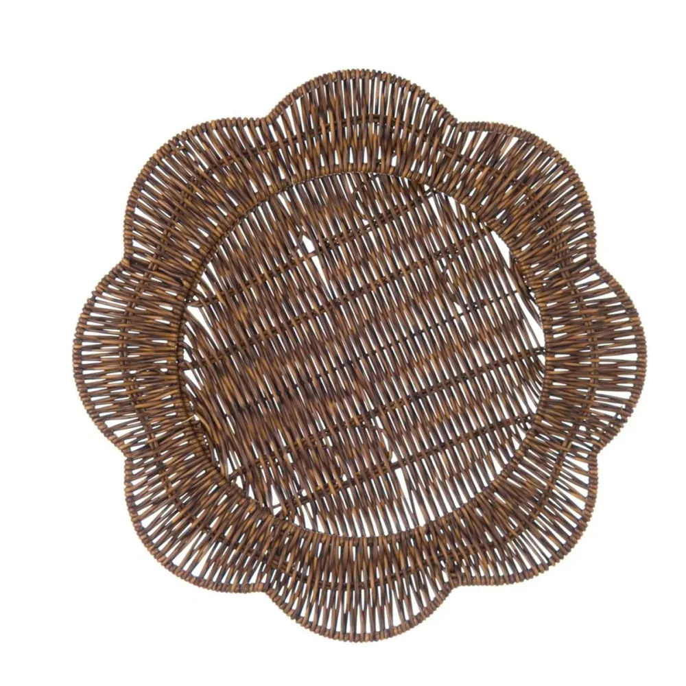 Blanc Mariclò Set 2 tovagliette americane cucina juta naturale 38x38xH2 cm Blanc Mariclo