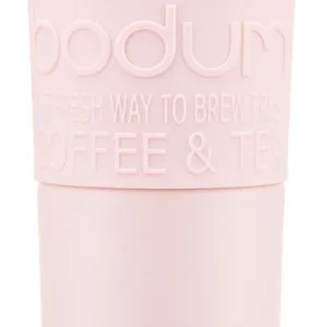 Bodum Bicchiere Termico 350 ml – Doppia Parete, Plastica, Rosa