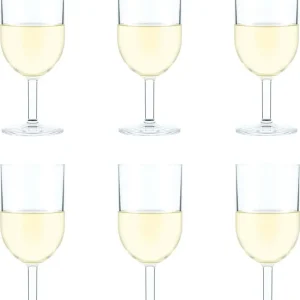 Bodum OKTETT Bicchieri da Vino Bianco plastica Resistente, 0,23 Litri