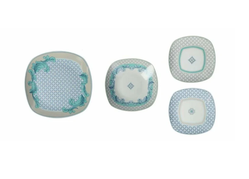 BRANDANI - SET TAVOLA 18 PEZZI PORCELLANA OPERA COLLECTION