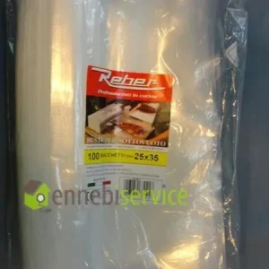 Buste sacchetti sottovuoto goffrati 25x35 busta 100pz 3 strati Reber