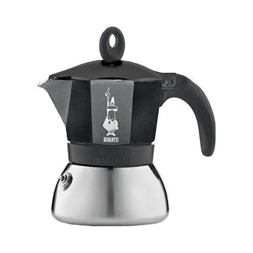 Caffettiera bialetti 006936 moka induction cromo e nero