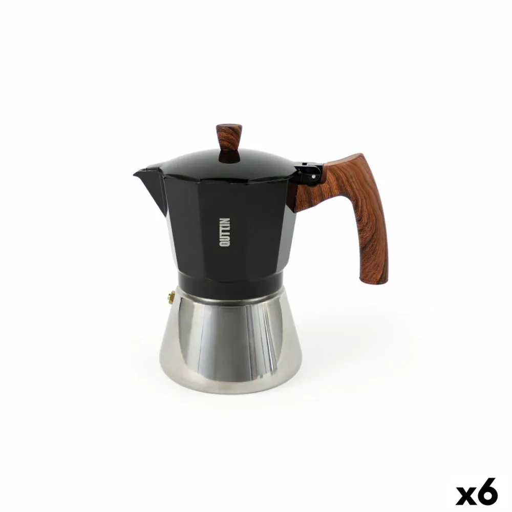 Caffettiera Italiana Quttin Nero 0,45 L (6 Unità)