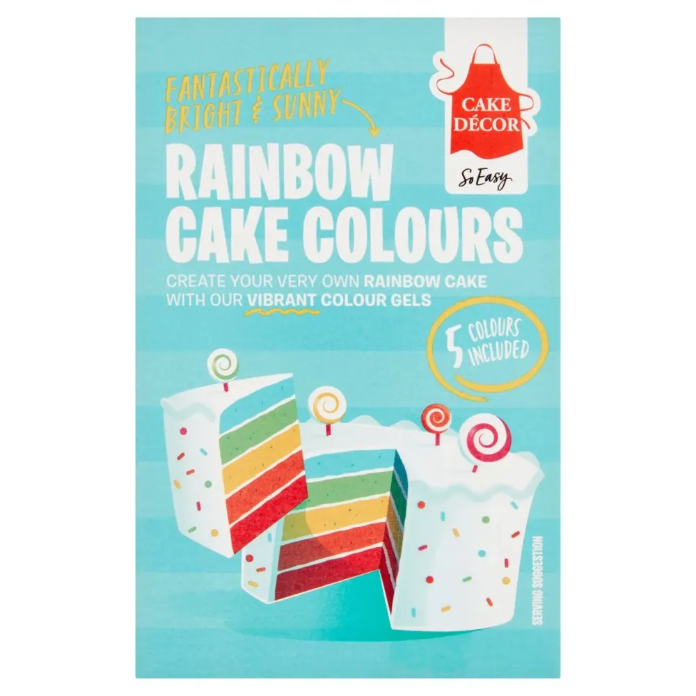 Decorazioni per torte Colori per torta arcobaleno 50g Cake Decor