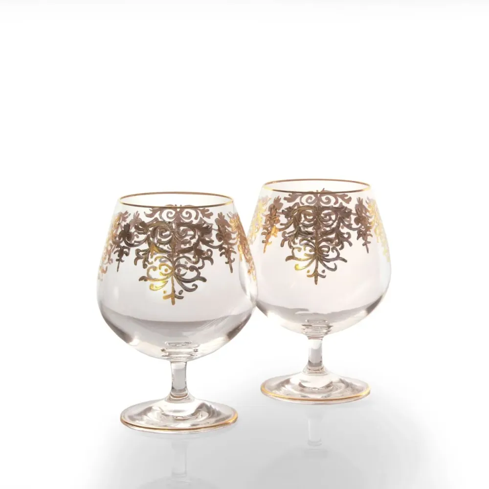 Calici napoleone da degustazione con decoro oro - Giulia