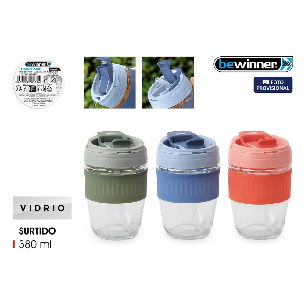 Caneca Térmica com Tampa Bewinner 380 ml (24 Unidades)