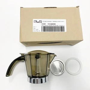 CARAFFA ALICIA DE LONGHI 4 TAZZE + GUARNIZIONE + FILTRO KIT RICAMBIO ORIGINALE