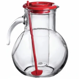 Caraffa Kufra Lt.2- - Lt.2 - Altezza Mm.215 - Colore Rosso - 6 Pezzi Bormioli
