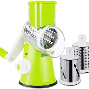 careslong Affettaverdure Taglia Multifunzione, Grattugia di Verdure con Verde
