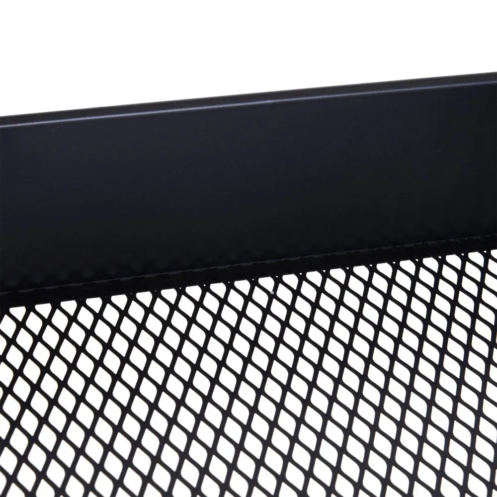 Carrello da Cucina Multiuso Salvaspazio 3 Livelli Acciaio Nero 44x38x88 cm