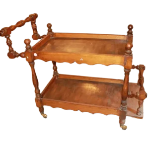 Carrello porta vivande del 1800 Francese Legno di Noce