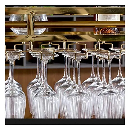 CCFENG Hanging Supporto del Vino Rosso, scaffale, Appeso Titolare Calice, Rosso Porta Bicchiere di Vino, Supporto di Vetro...