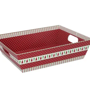 Cesta alberi rosso 38x23xh7 9376040000
