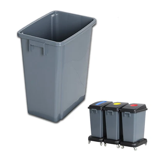 Cestino per rifiuti/riciclaggio della bussola 60L (grigio)