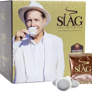 50 Cialde + Kit di Siag Caffè Miscela Qualità Oro Cremoso