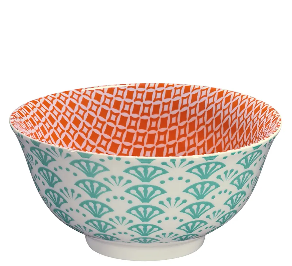 Ciotola Bowl Poke ventaglio azzurro CILIO Ø18