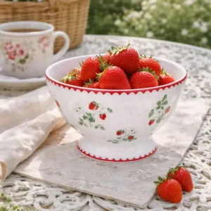 Ciotola Francese GreenGate Berry White 13,5 cm