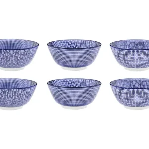 Ciotola PATTERN Ø15cm - 6 pezzi - Blu scuro