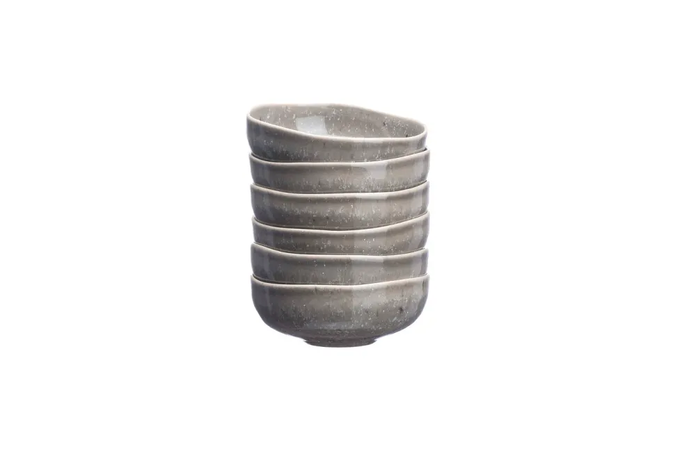 Ciotola STELLAR Ø11,5 cm - 6 pezzi - Grigio cemento