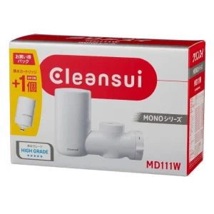 Cleansui filtro acqua da rubinetto serie MONO MD111W-WT con 2 cartucce