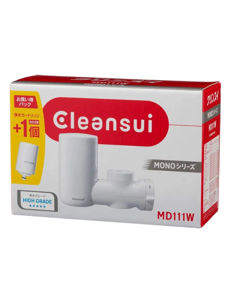 Cleansui filtro acqua da rubinetto serie MONO MD111W-WT con 2 cartucce