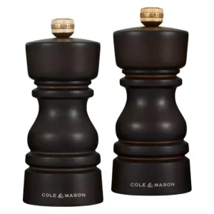 Cole & Mason Pepper/Salt Mill Set London Beech Dark 13x5.6x5.6 cm