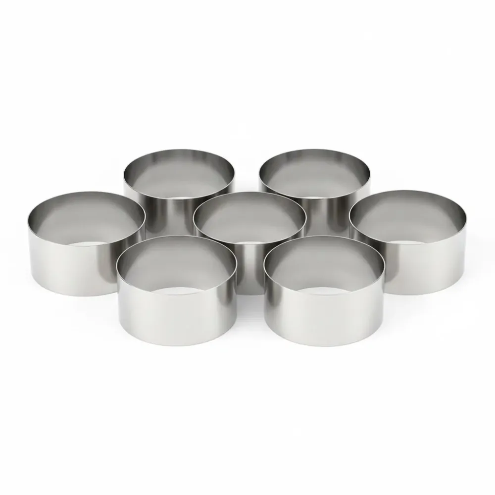 Confezione da 6 Nonnettes acciaio inox 60 x h 40 mm