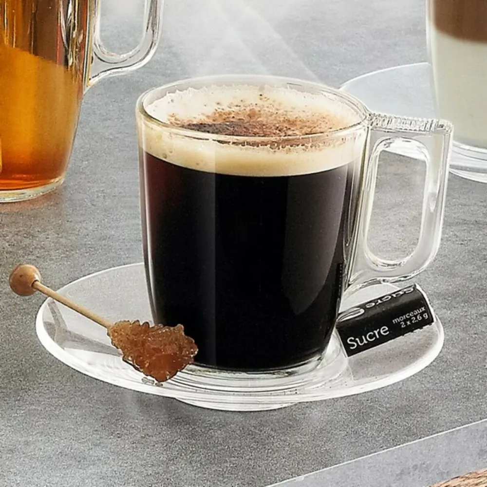Conjunto de Chávenas de Café Luminarc Nuevo Transparente Vidro 90 ml 6 Peças