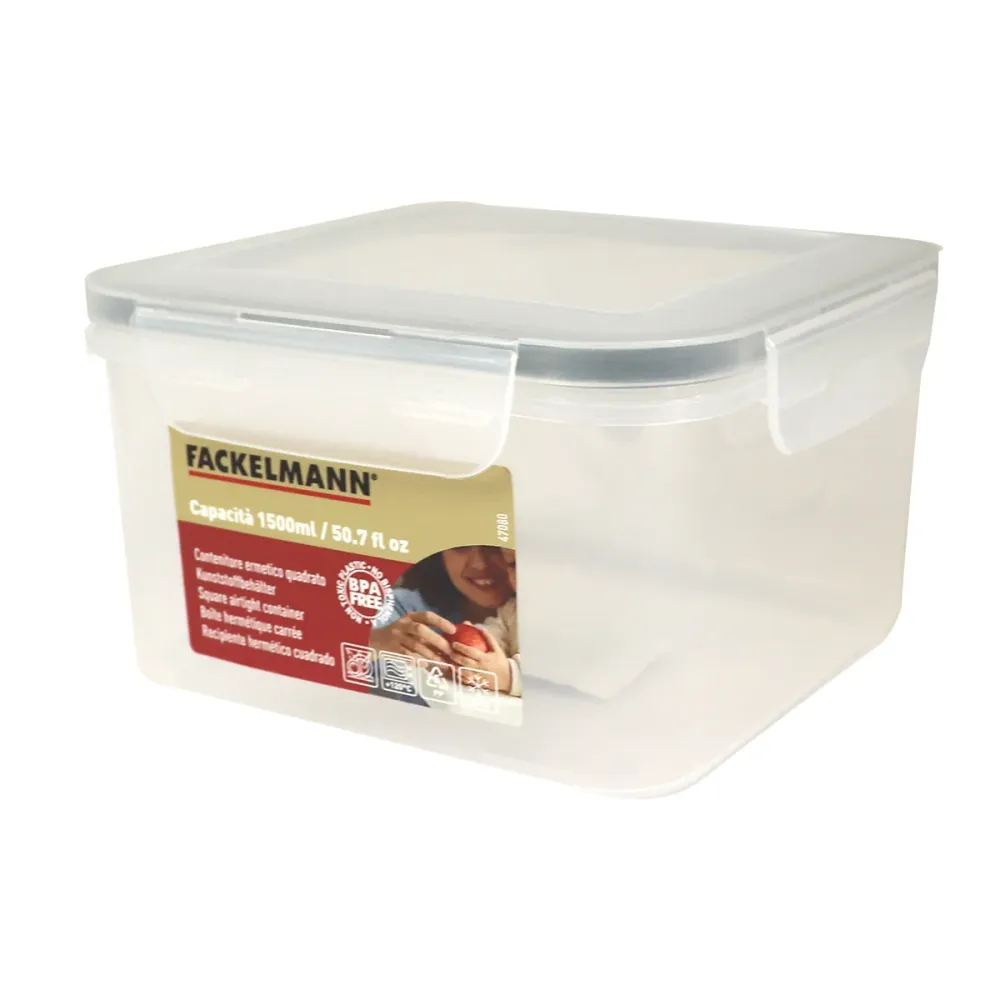 Contenitore ermetico, quadrato, 1500ml, Fackelmann