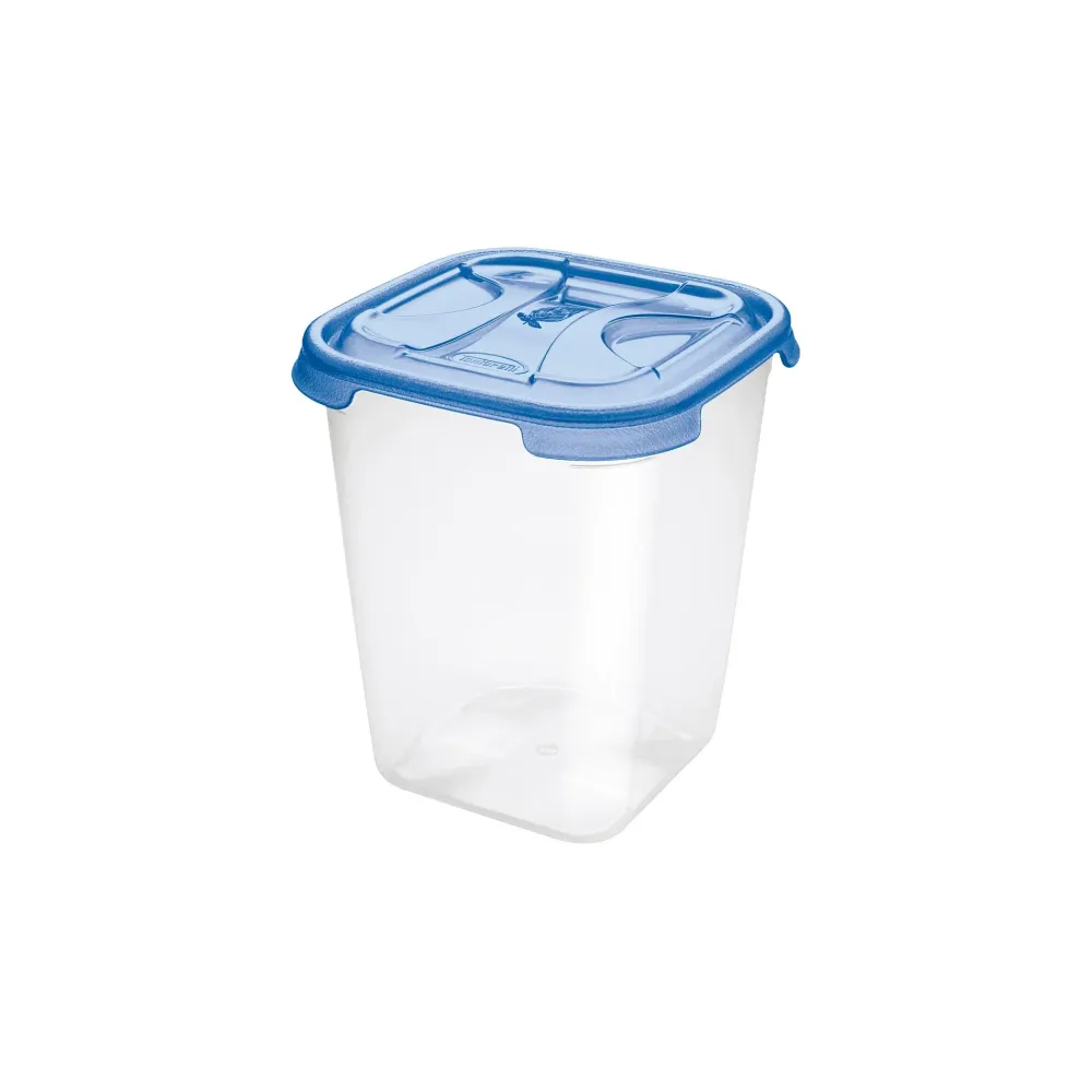 Contenitore Quadro Alto Plastica 'Frigo Box' Lt4,75 Cm.19,5X19,5Xh.21,5 Acqua Tr - Tontarelli
