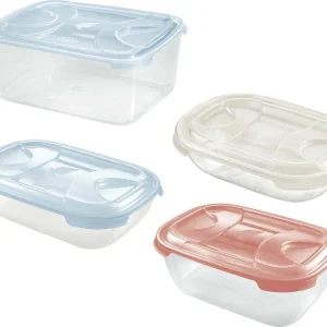 CONTENITORE RETTANGOLARE PLASTICA 'FRIGO BOX' lt1,15 cm 21,4x15xh.6 acqua trasp. Tontarelli