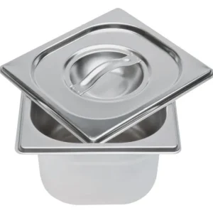 Contenitore STÄDTER acciaio inox con coperchio 16,5x18x10 cm