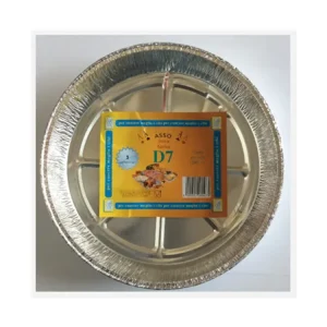 D7 CONTENITORI ALLUMINIO TORTA PICCOLA 1360CC. 3PZ