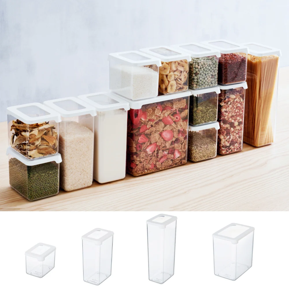 Contenitori SmartStore bianchi - 12,5x9x10 cm (800 ml)