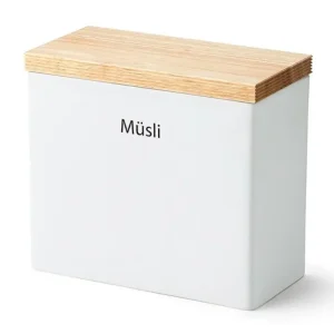 Continenta posa con coperchio legno e anello silicone, 20x10x18,5 cm 3928