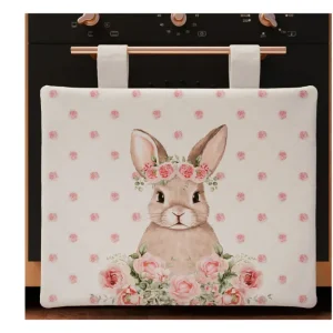 Copriforno pasquale Pink Rabbit misura 45x55