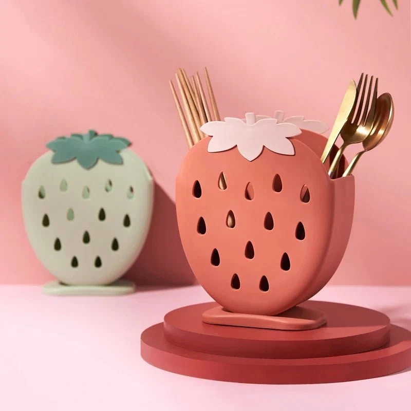 BERRYRACK – Portaposate creativo forma di fragola per posate e bacchette Cozey Maison