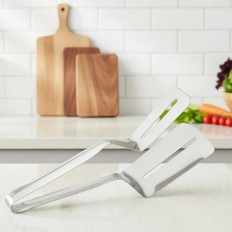 CLAMPSPAT – Pinza spatola acciaio inox per BBQ e cucina Cozey Maison
