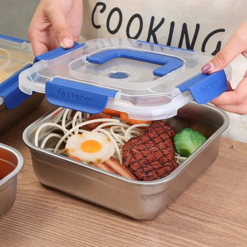 FRESHBOX – Contenitore per pane acciaio inox per pasti freschi e prova di fuoriuscita Cozey Maison
